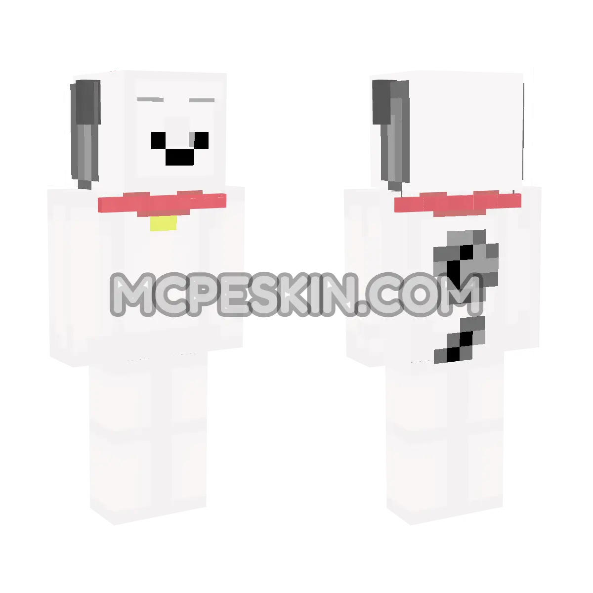 Snoopy 8 4D Minecraft Bedrock skin