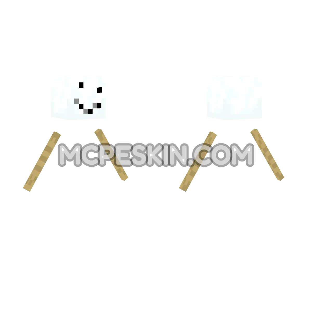 SnowGolem 4D Minecraft Bedrock skin