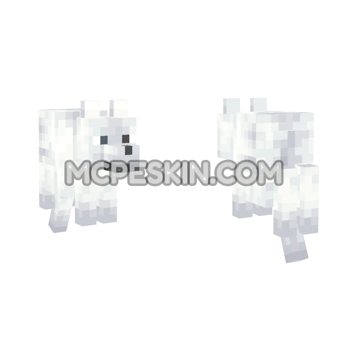 snowy 4D Minecraft Bedrock skin