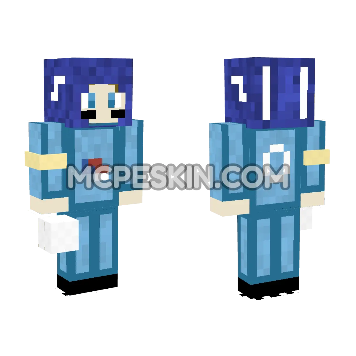 Soccer Player 17 4D Minecraft Bedrock skin
