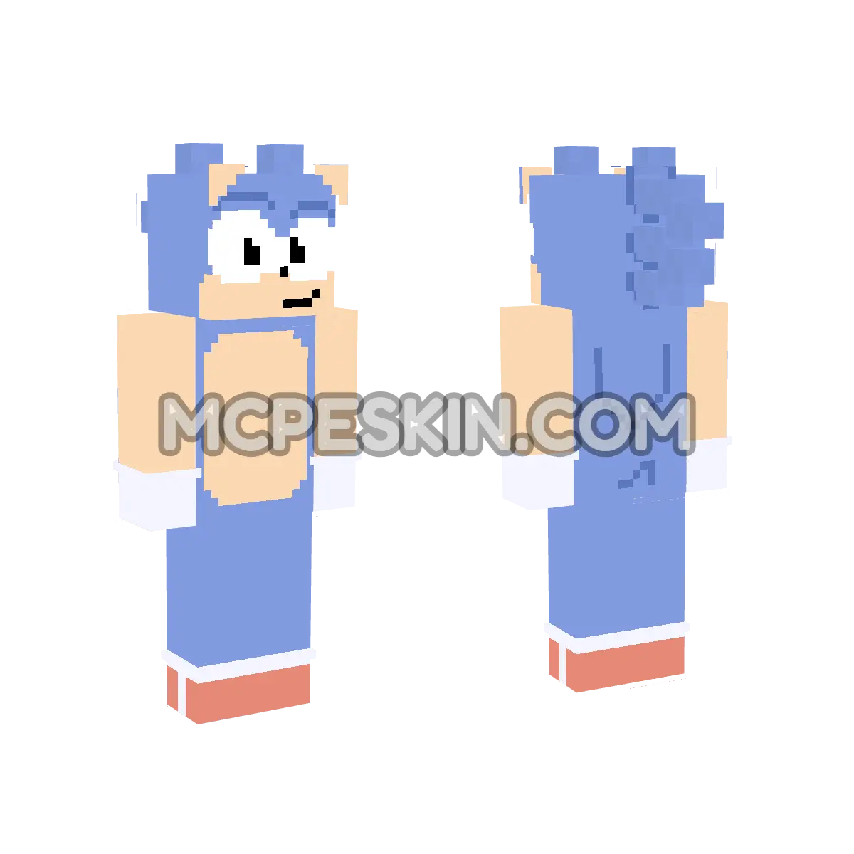 Sonic 2 4D Minecraft Bedrock skin
