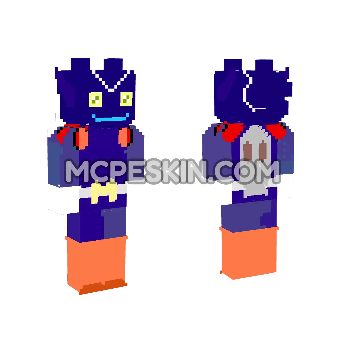 Sonic 4 4D Minecraft Bedrock skin