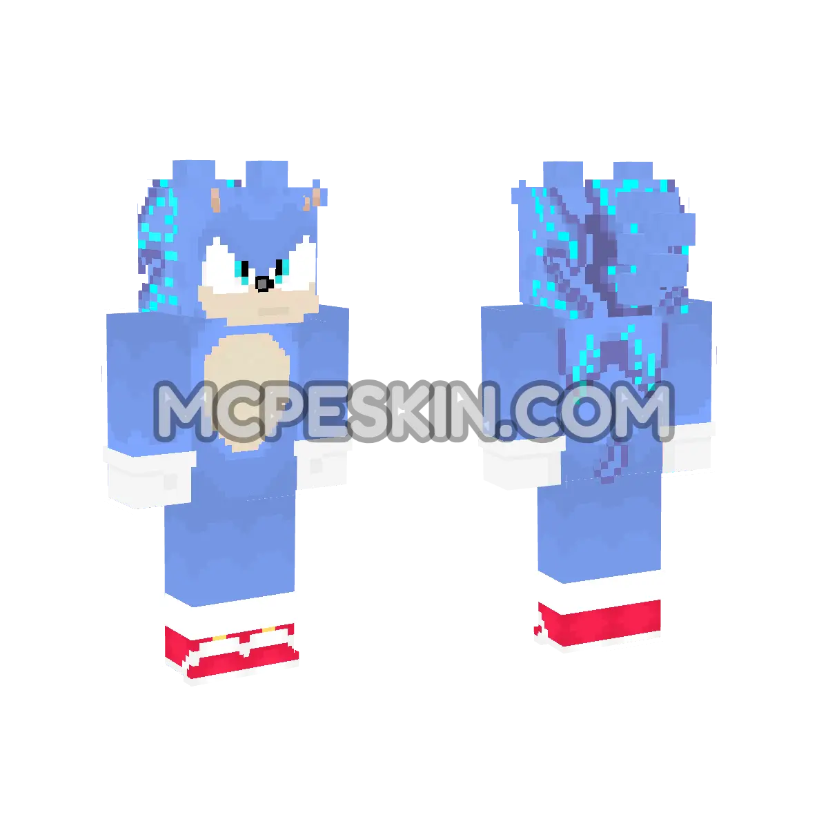 Sonic 5 4D Minecraft Bedrock skin