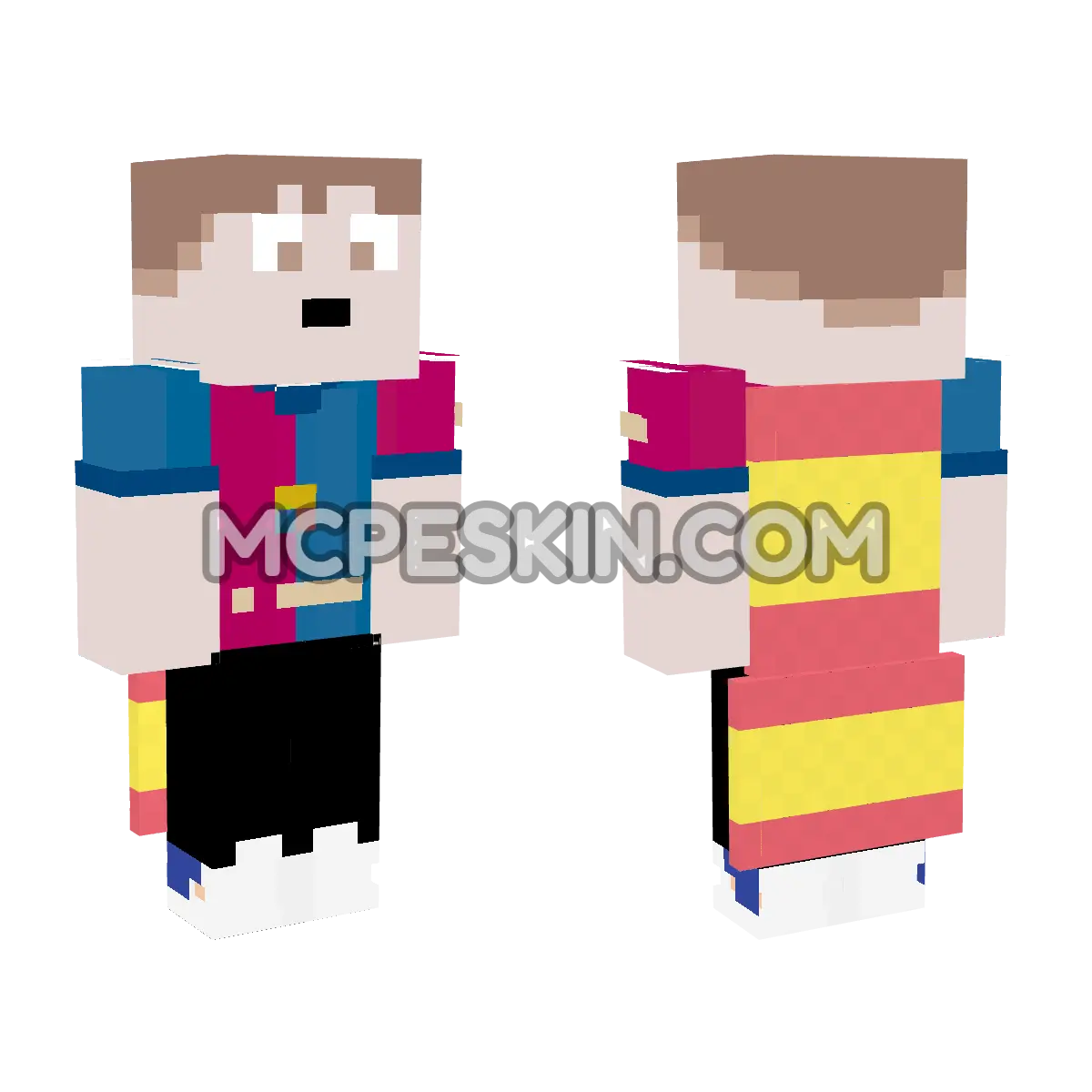 Spain Flag 15 4D Minecraft Bedrock skin