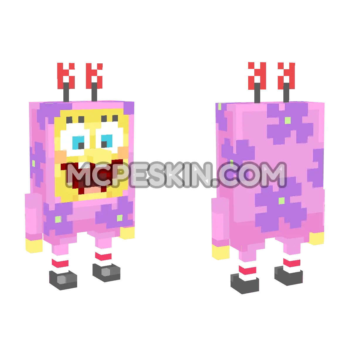 spongebob_kuddly_krab 4D Minecraft Bedrock skin