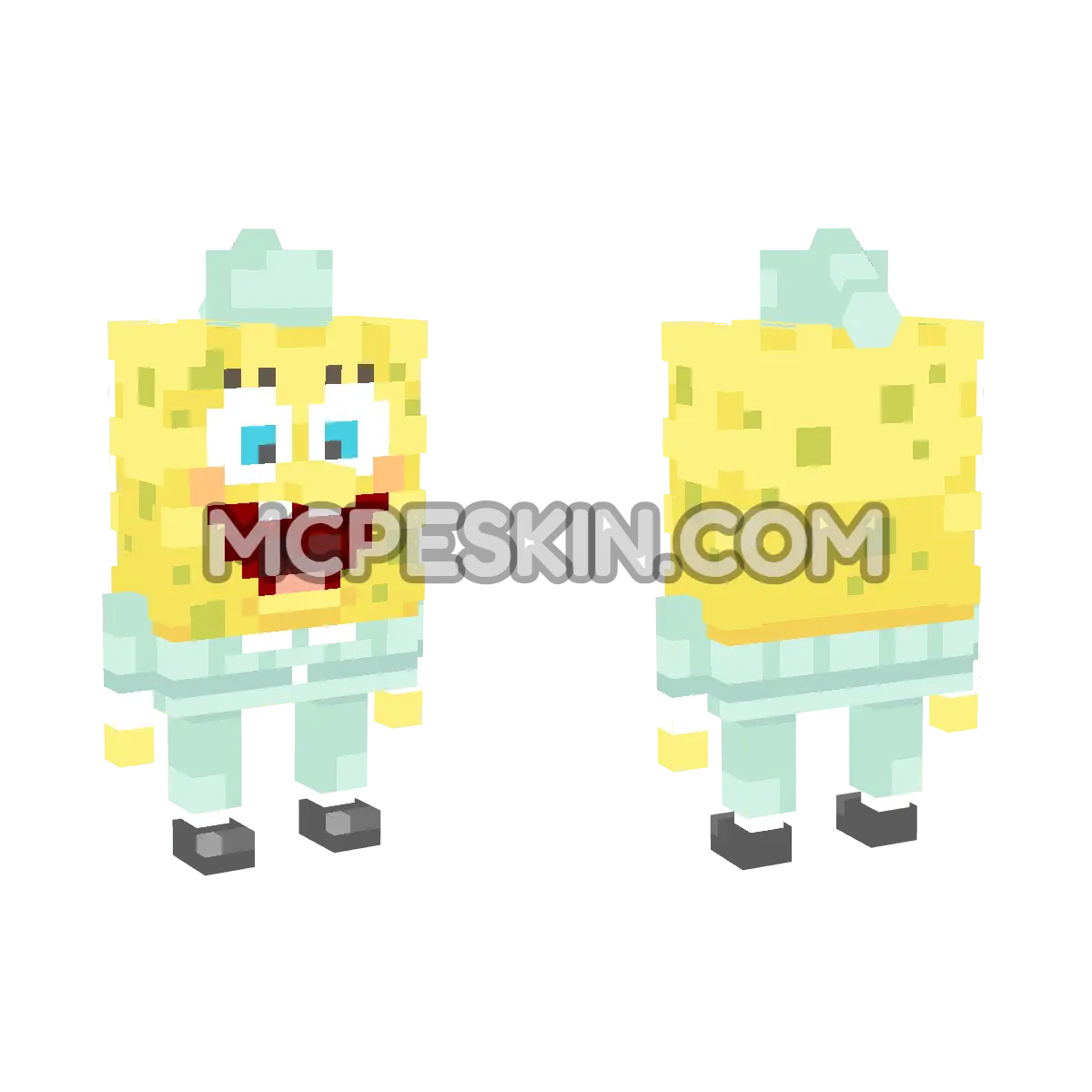 spongebob_pajamas 4D Minecraft Bedrock skin