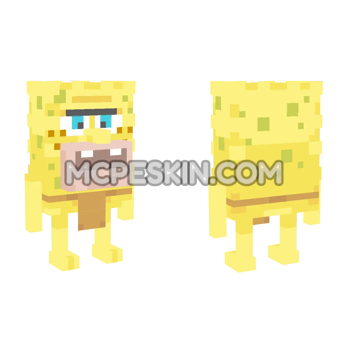spongebob_primitive 4D Minecraft Bedrock skin