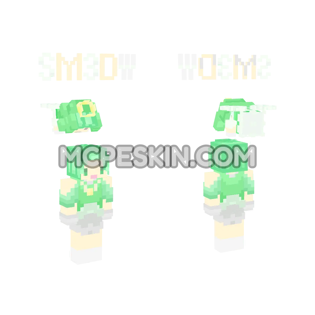 Sprixie Princess and Little girl 4D Minecraft Bedrock skin