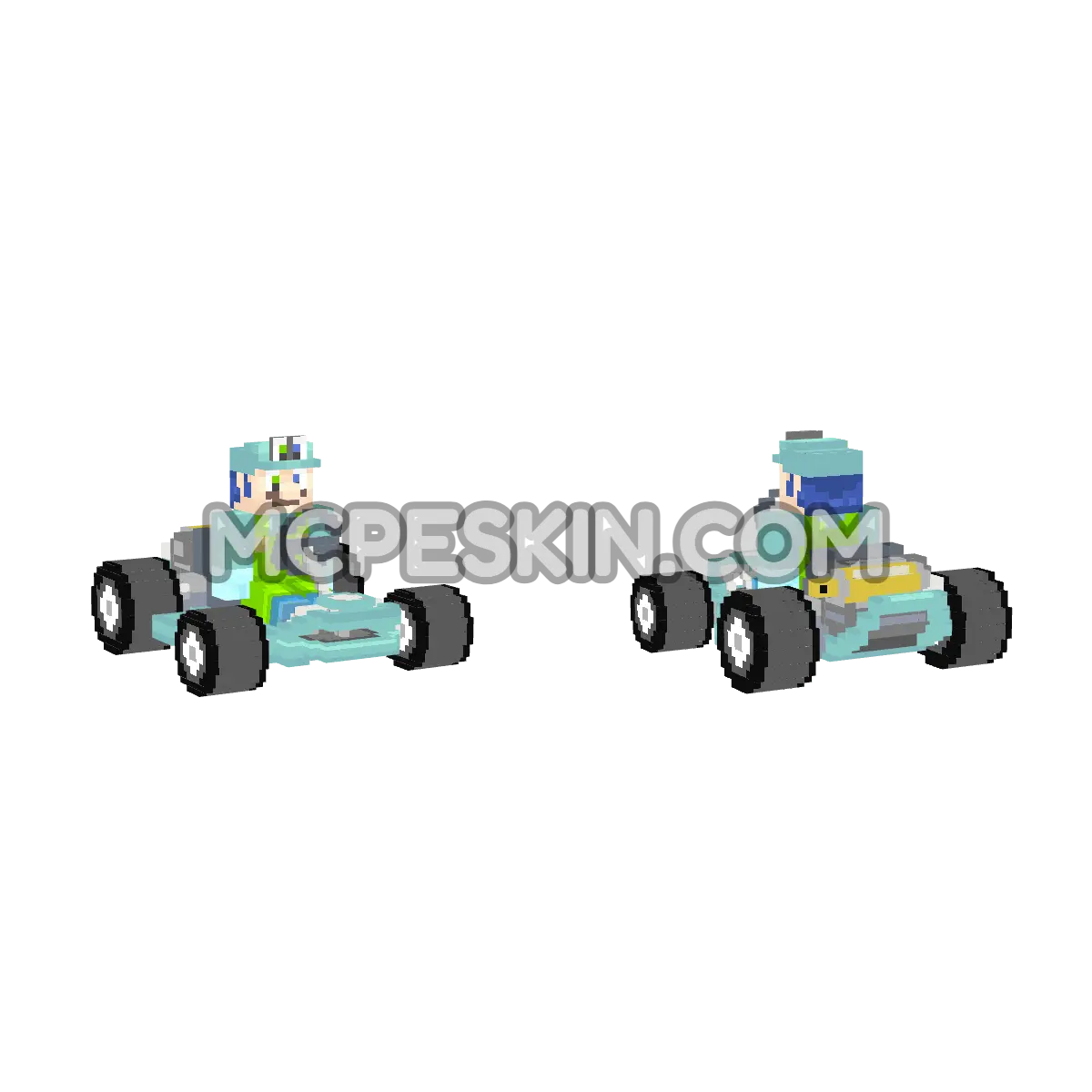 SRG64 (8-Bit Pipe Frame) 4D Minecraft Bedrock skin