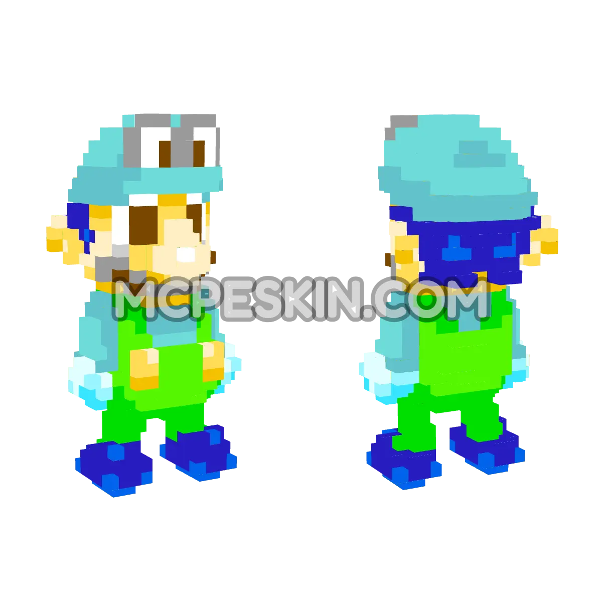 SRG64 4D Minecraft Bedrock skin