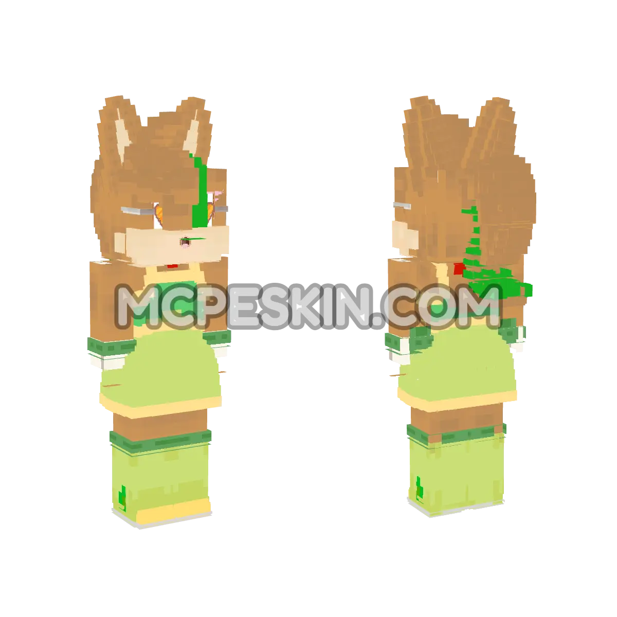 Star the Wolf 4D Minecraft Bedrock skin