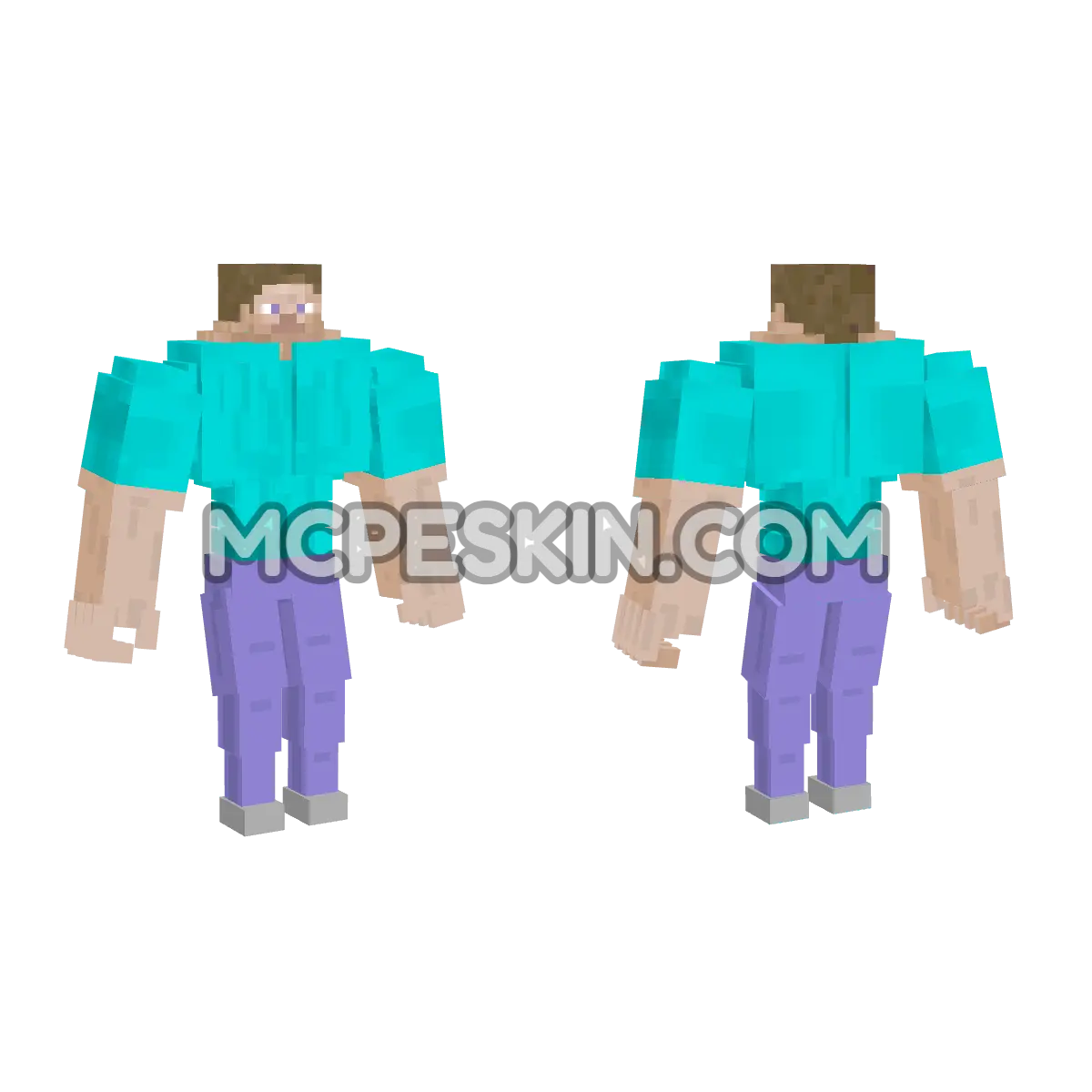 Steve MAMADO 4D Minecraft Bedrock skin