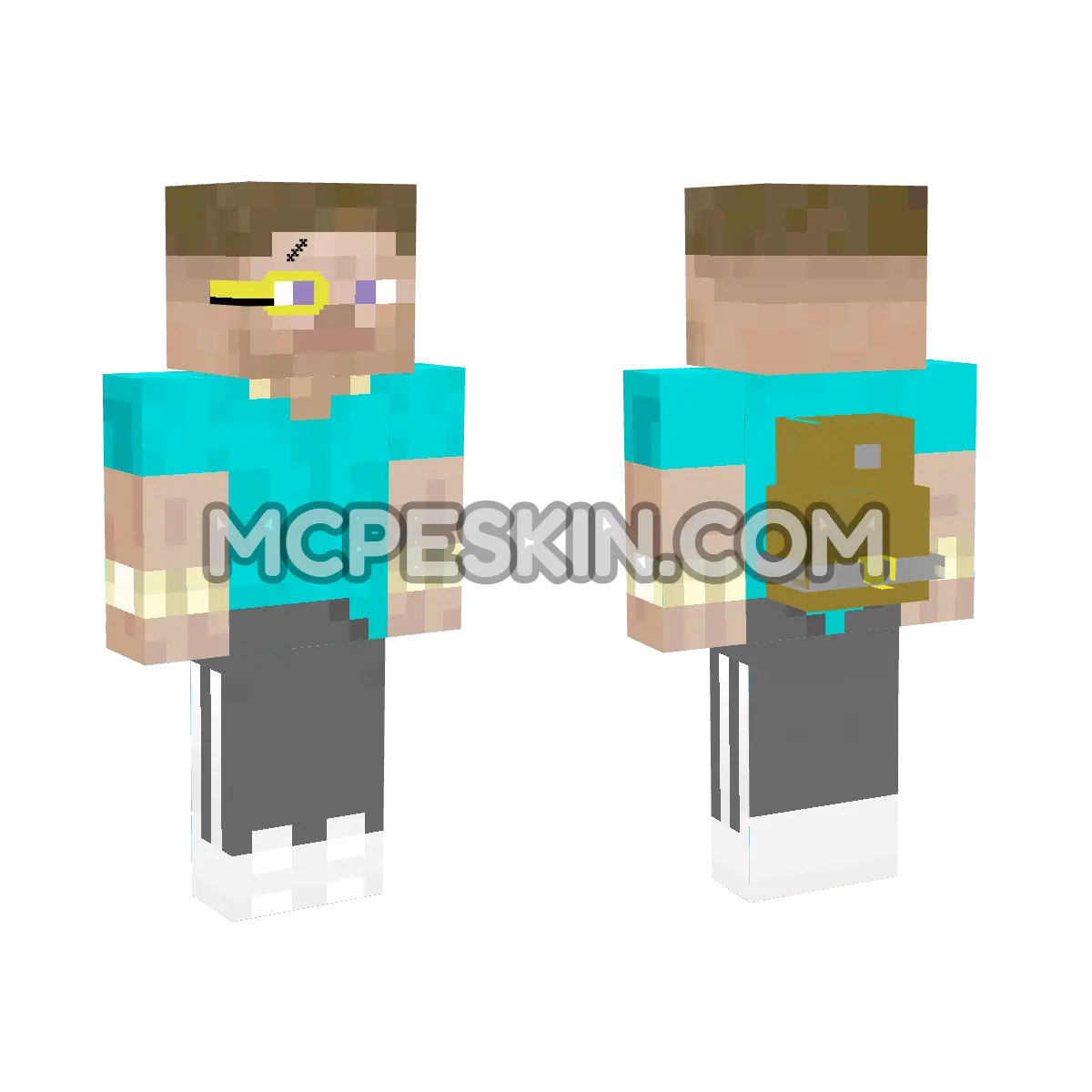 Steve Rico 4D Minecraft Bedrock skin