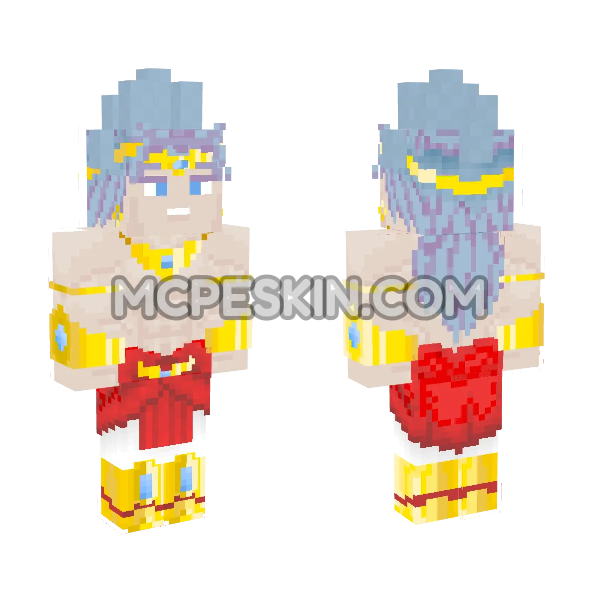 Super Goku 3 4D Minecraft Bedrock skin