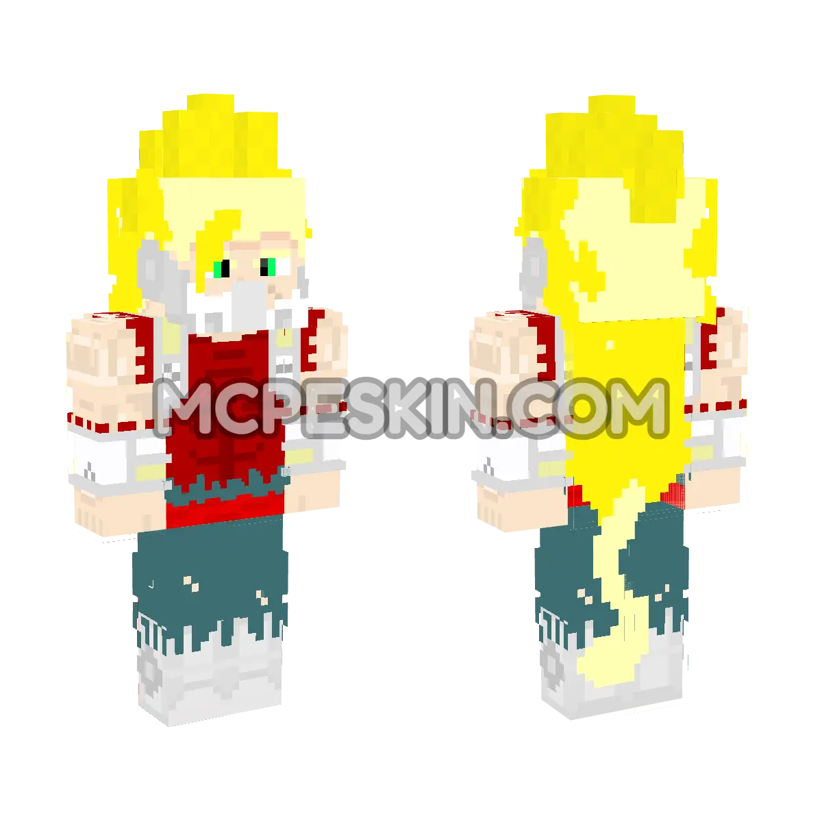 Super Goku 4 4D Minecraft Bedrock skin