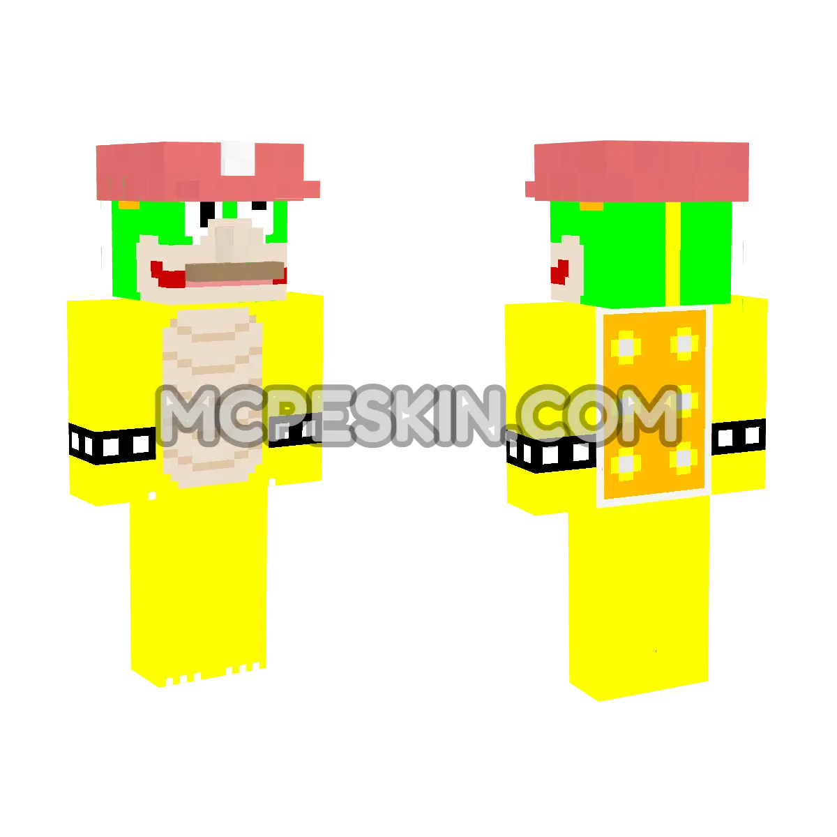 Super Mario 13 4D Minecraft Bedrock skin