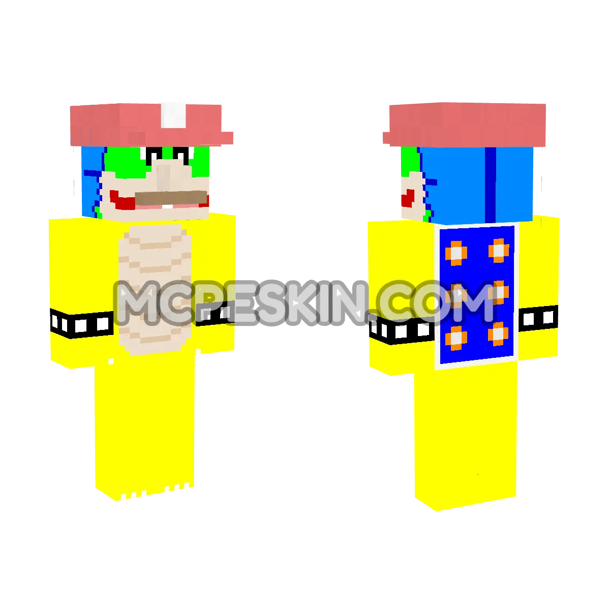 Super Mario 15 4D Minecraft Bedrock skin