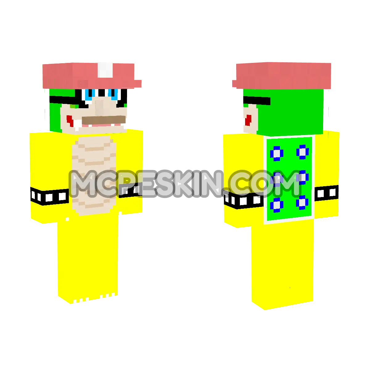 Super Mario 5 4D Minecraft Bedrock skin