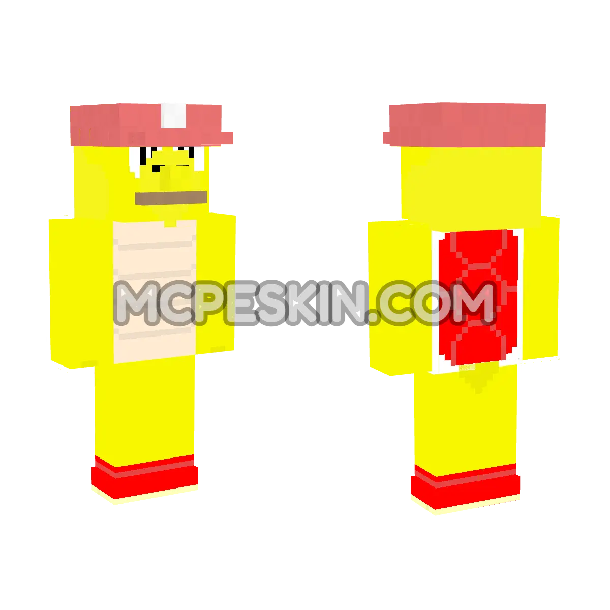 Super Mario 7 4D Minecraft Bedrock skin