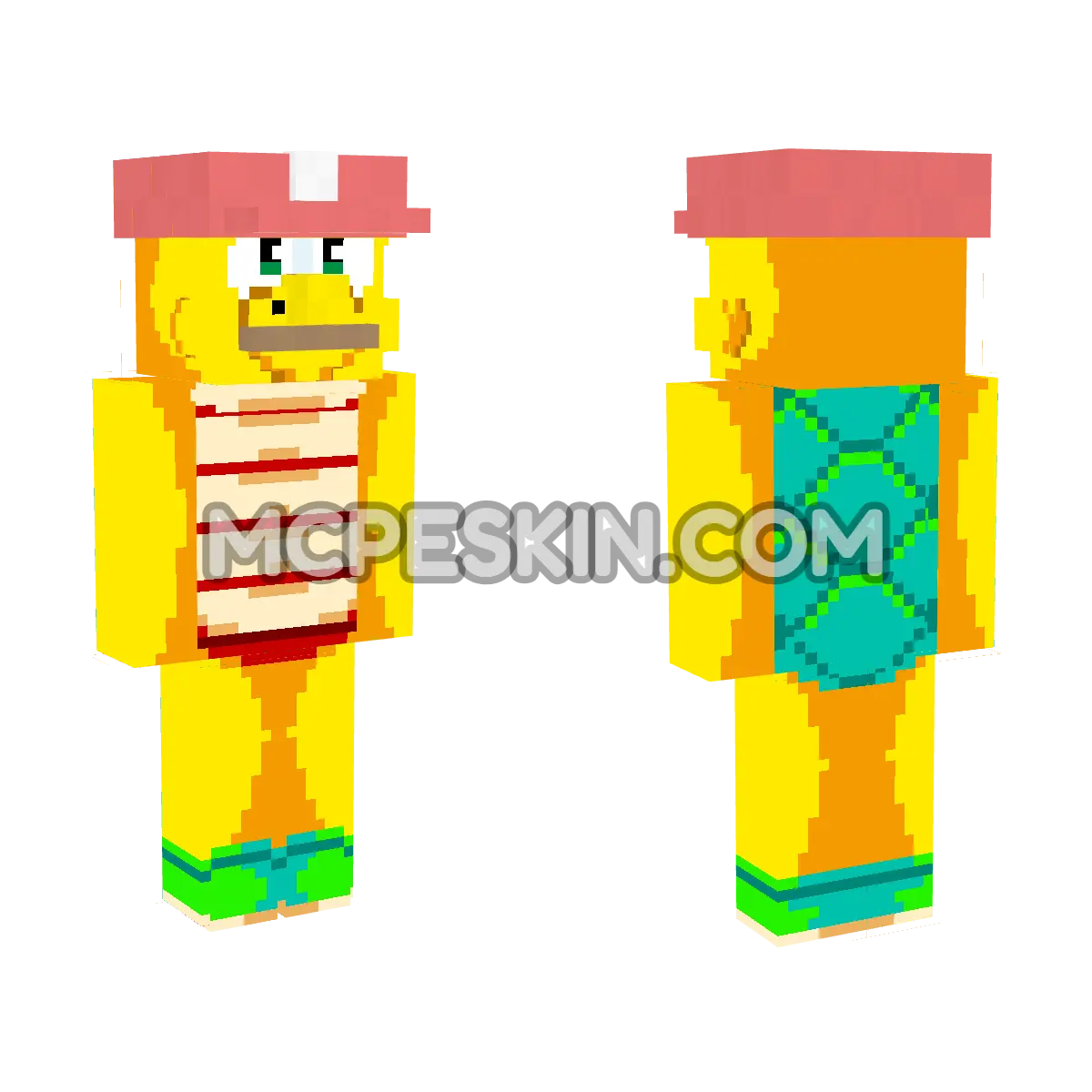 Super Mario 8 4D Minecraft Bedrock skin