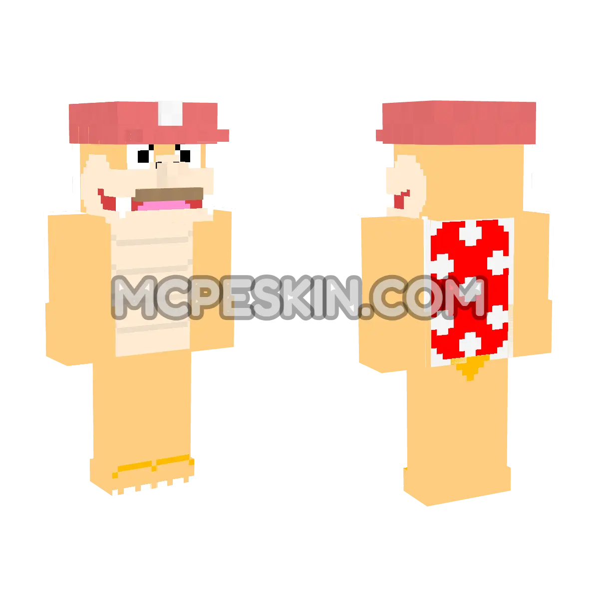 Super Mario 4D Minecraft Bedrock skin
