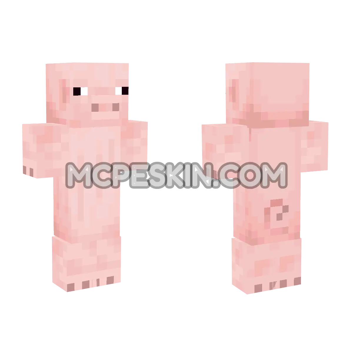 Super Smash Bros. Ultimate: Minecraft Pig Costume 4D Minecraft Bedrock skin