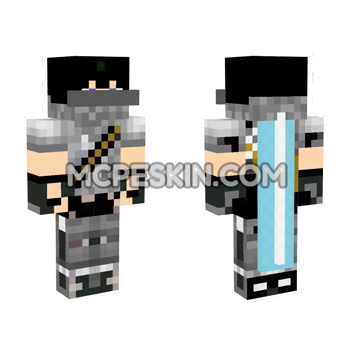 Surfer 15 4D Minecraft Bedrock skin