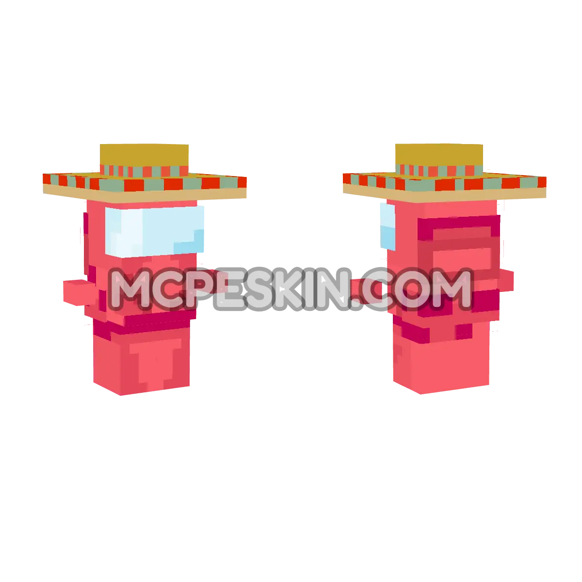 sus 4D Minecraft Bedrock skin
