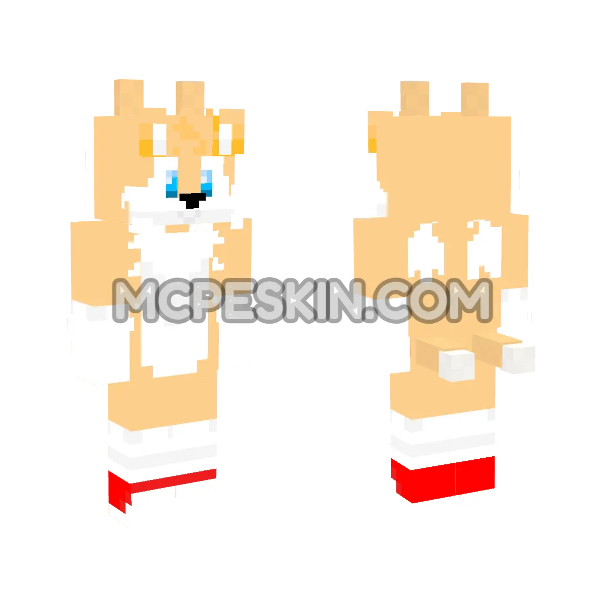 Tails 12 4D Minecraft Bedrock skin
