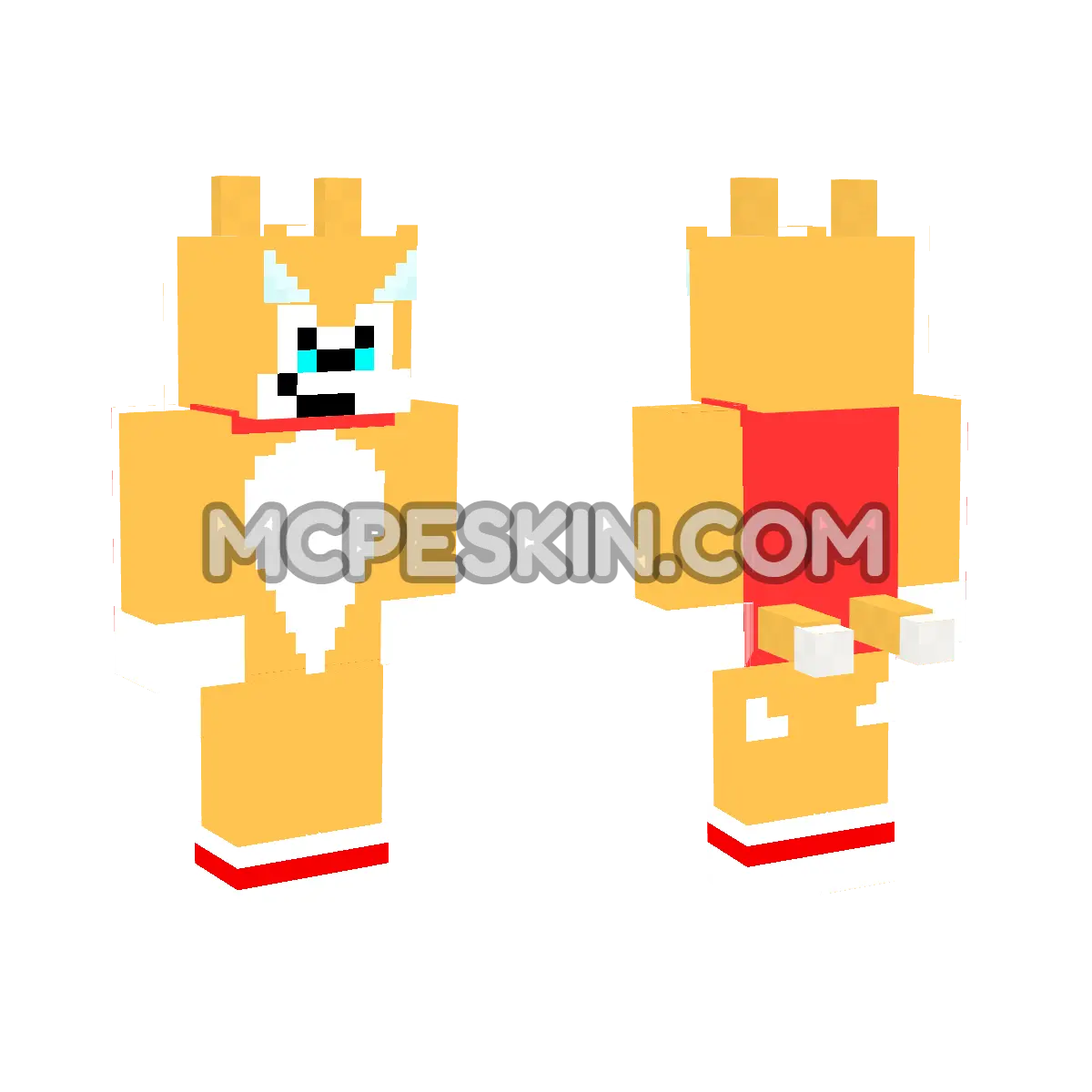 Tails 17 4D Minecraft Bedrock skin