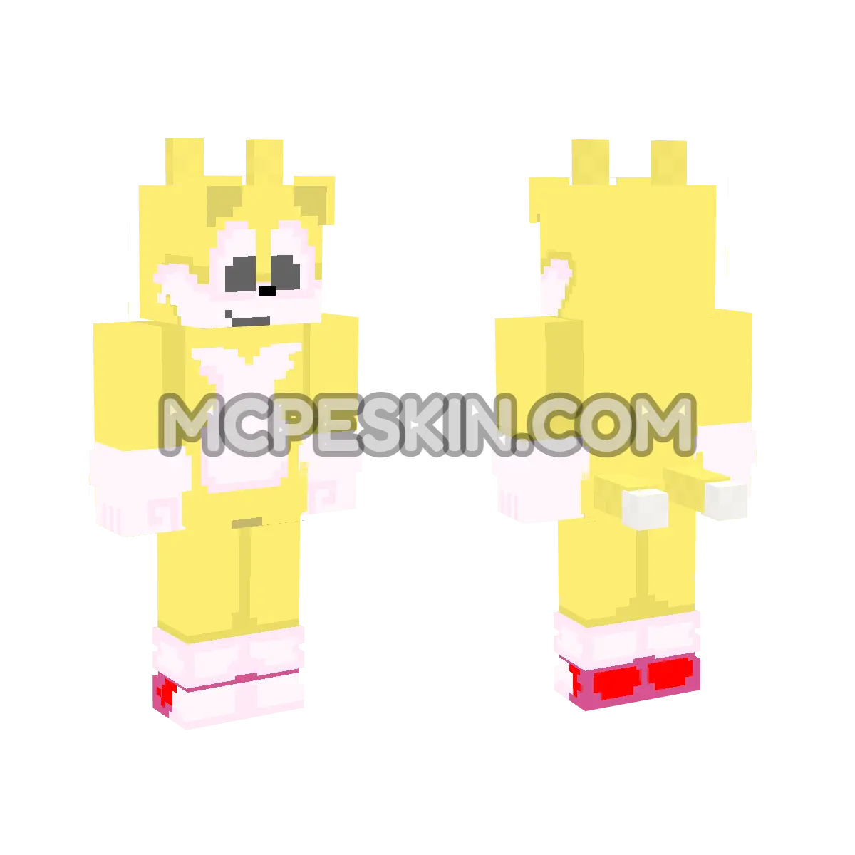 Tails 19 4D Minecraft Bedrock skin