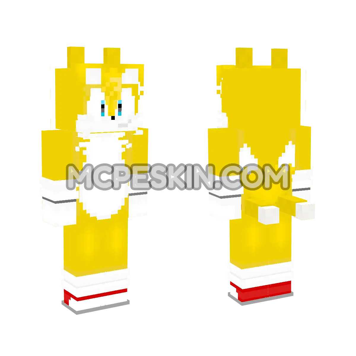 Tails 20 4D Minecraft Bedrock skin