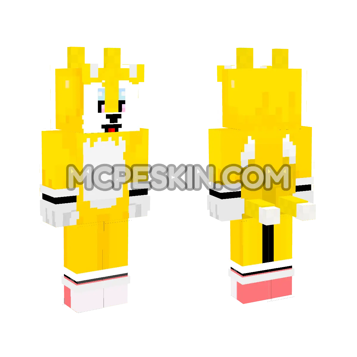 Tails 4D Minecraft Bedrock skin