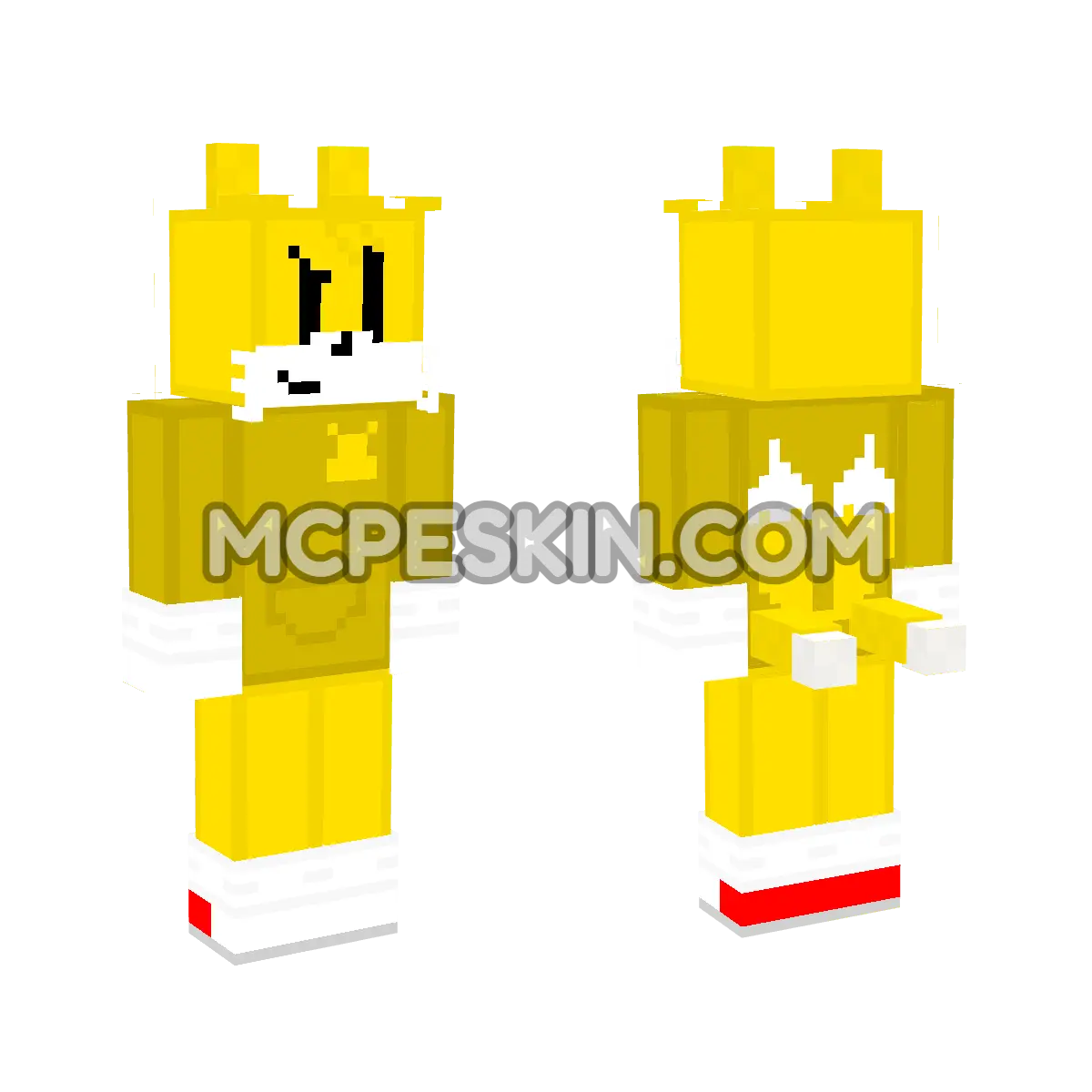Tails Sweater 4D Minecraft Bedrock skin