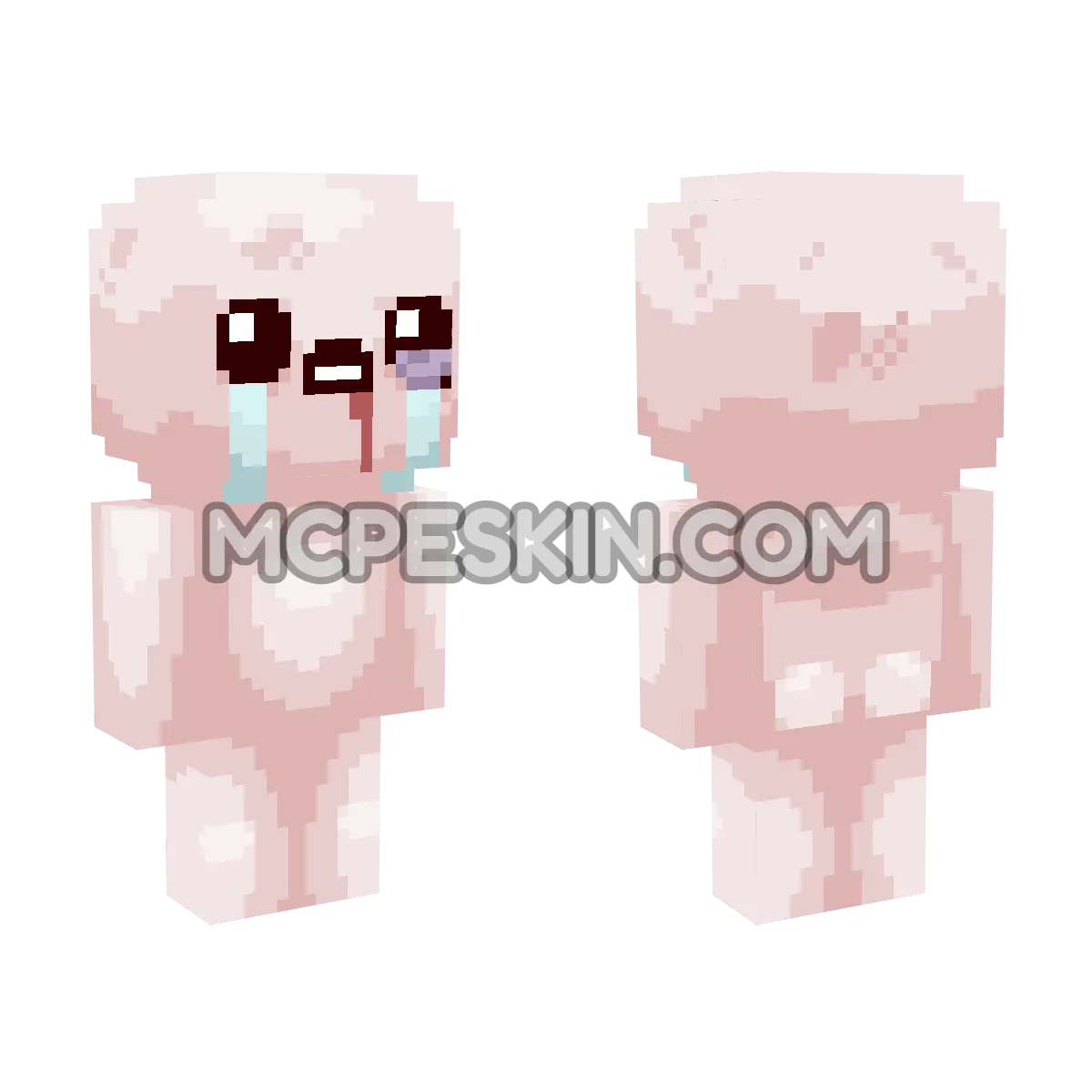 Tainted Isaac 4D Minecraft Bedrock skin