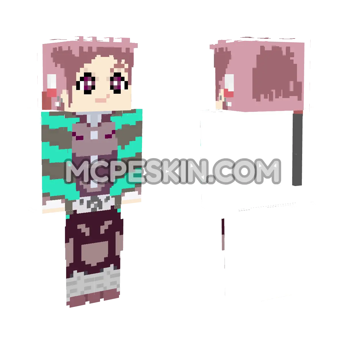 Tanjiro 16 4D Minecraft Bedrock skin