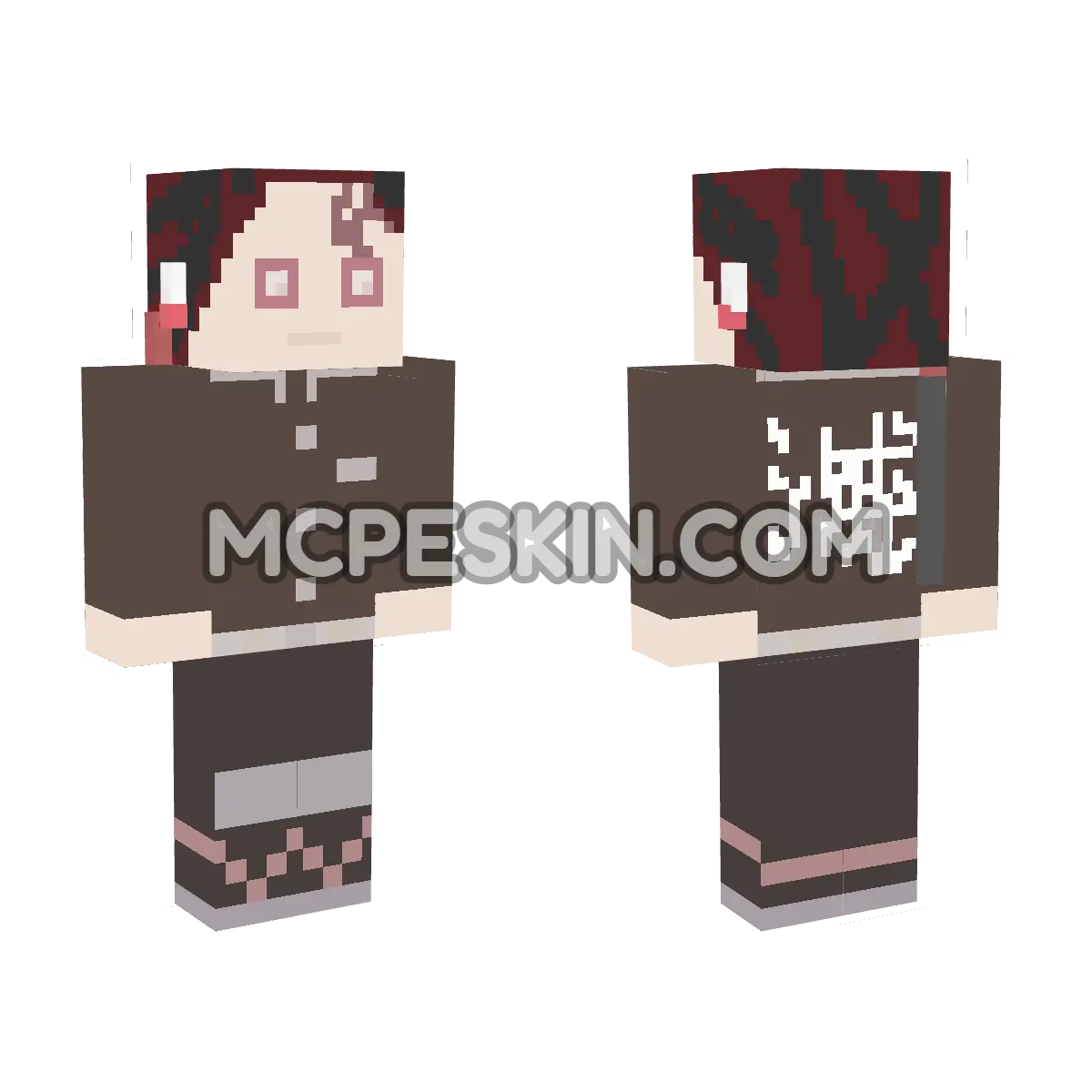 Tanjiro 18 4D Minecraft Bedrock skin