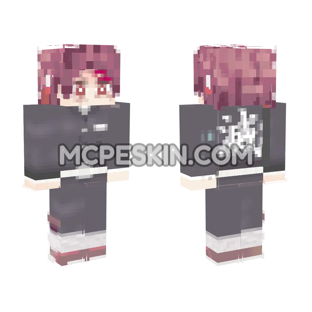 Tanjiro 4 4D Minecraft Bedrock skin