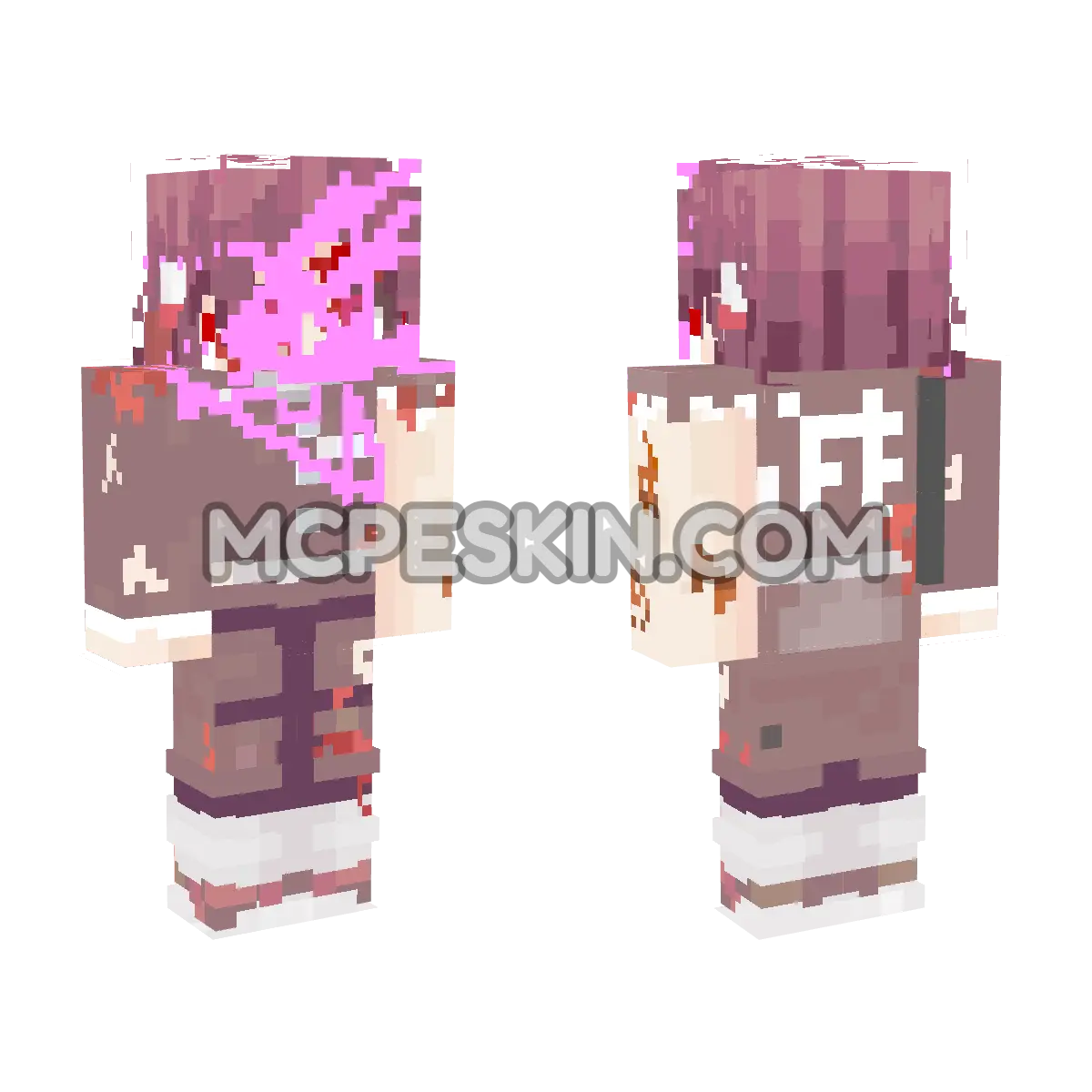 Tanjiro 6 4D Minecraft Bedrock skin