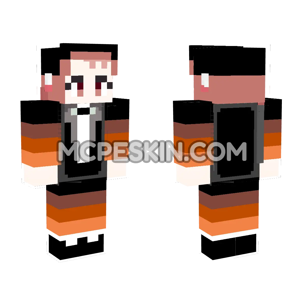 Tanjiro Final 4D Minecraft Bedrock skin