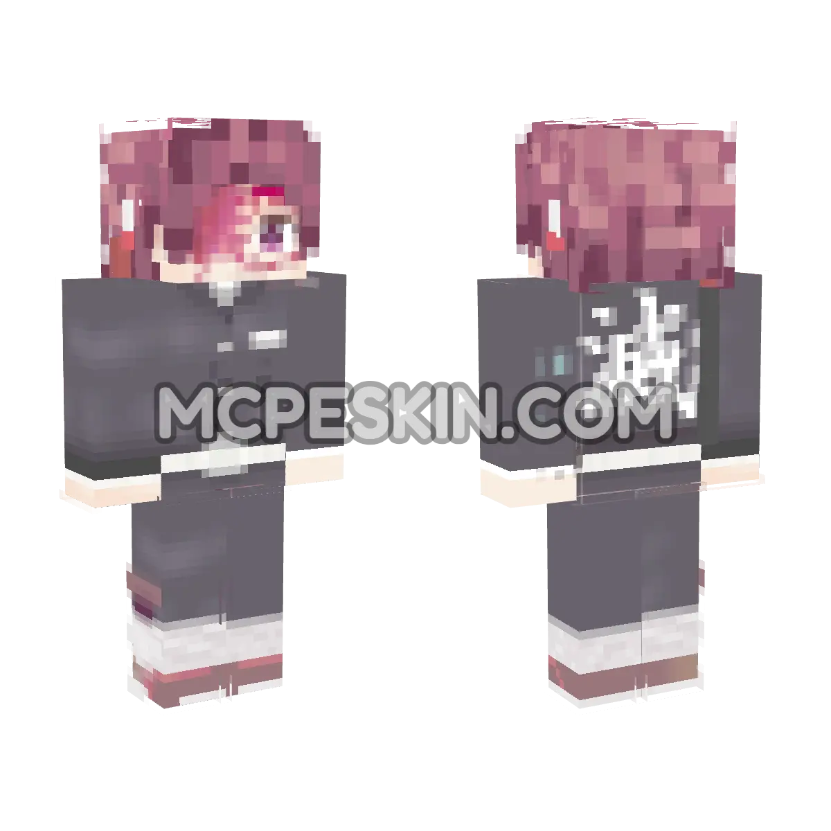 Tanjiro Form 4D Minecraft Bedrock skin