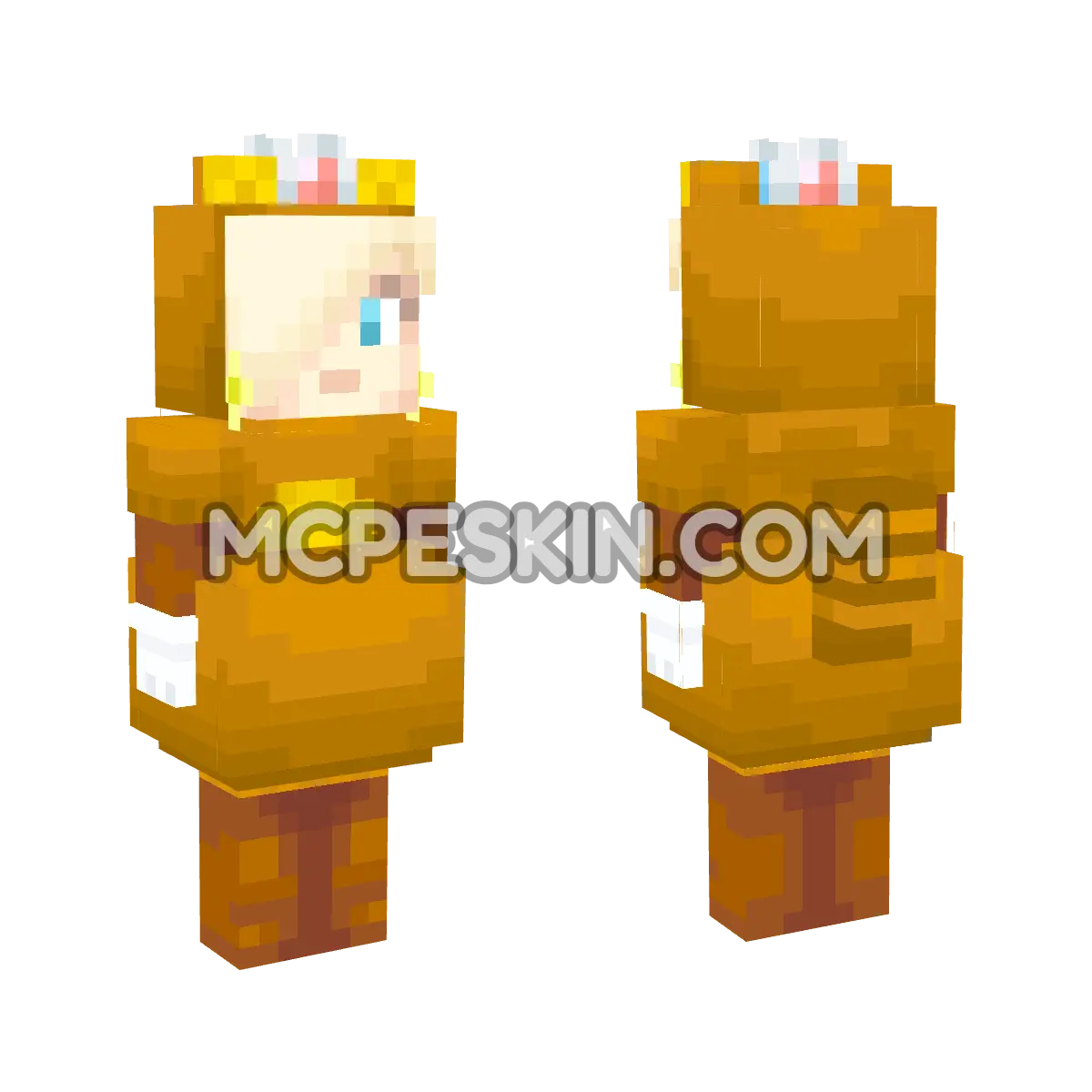 Tanooki Rosalina 4D Minecraft Bedrock skin
