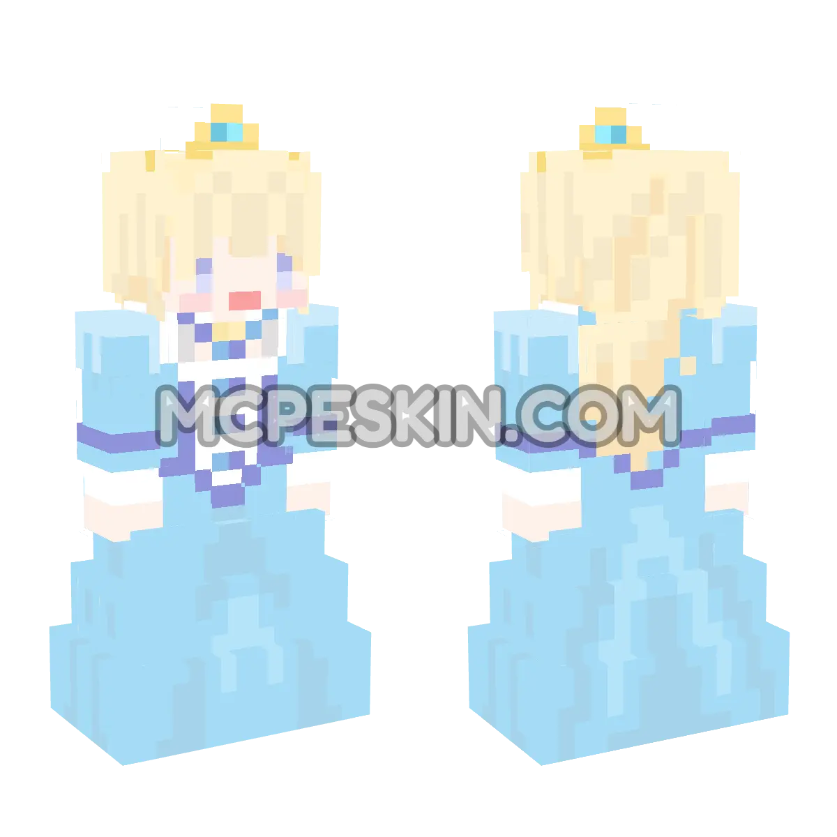 Tearmoon Empire: Mia Luna Tearmoon 4D Minecraft Bedrock skin