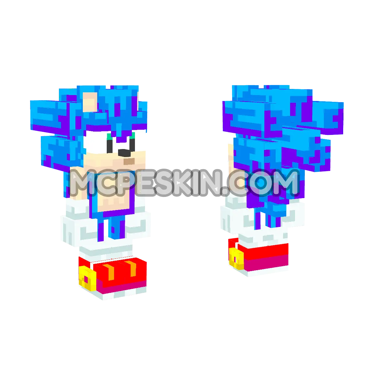 TemplateSkin1 4D Minecraft Bedrock skin