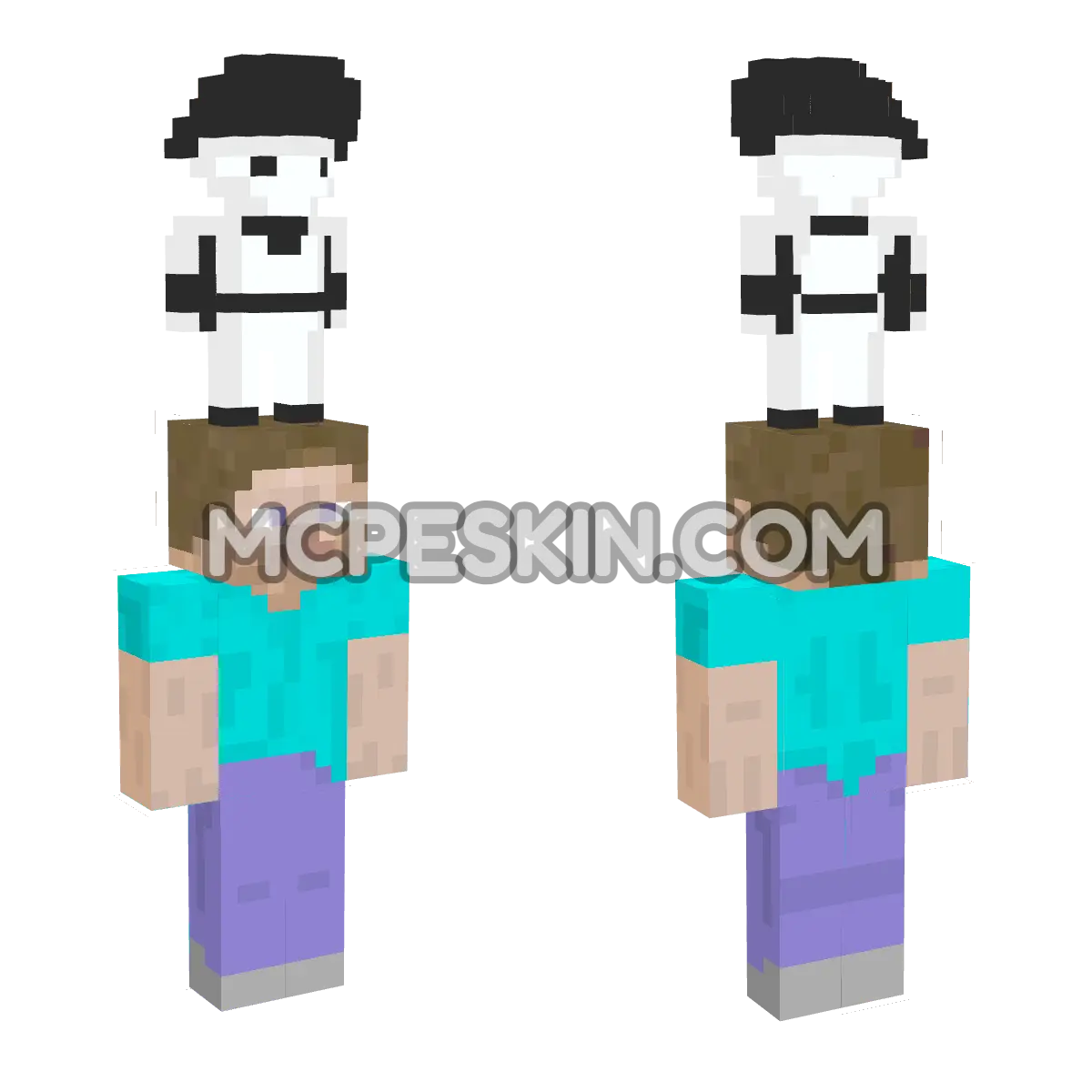 The Batter 4D Minecraft Bedrock skin
