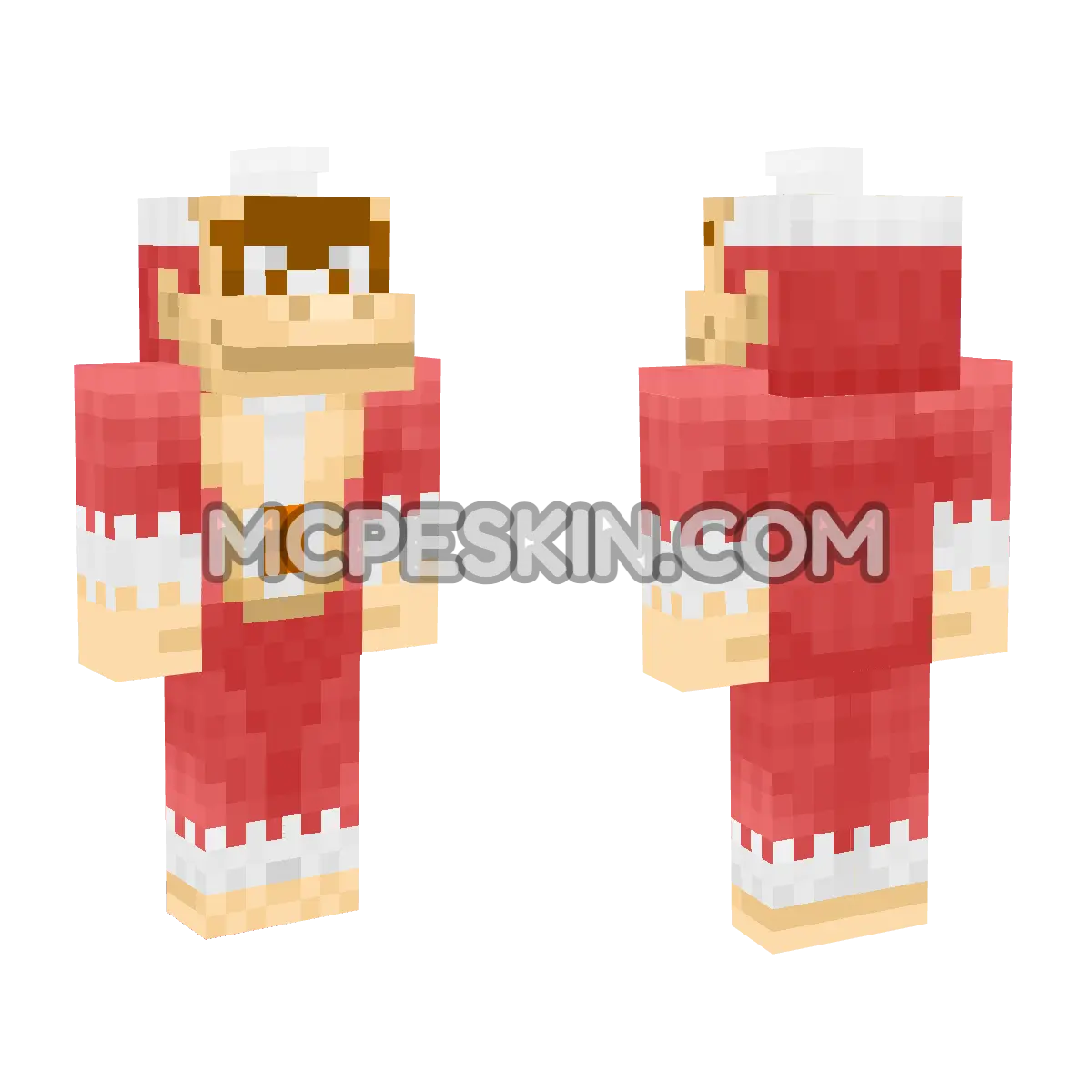 The Super Mario Bros. Movie: Fire Donkey Kong 4D Minecraft Bedrock skin