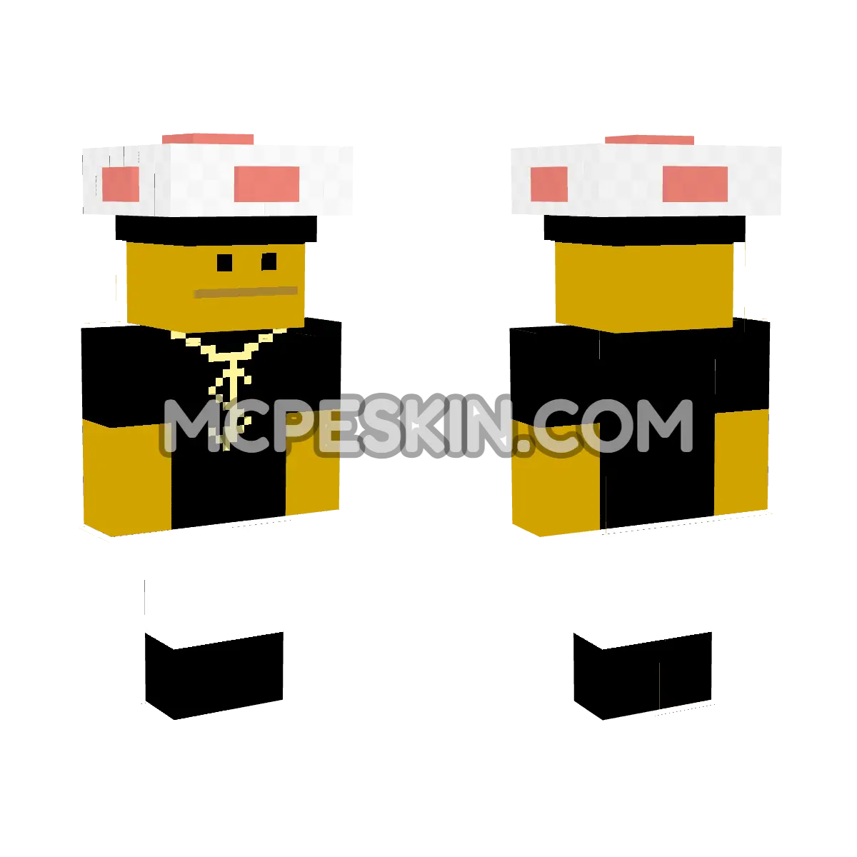 Toad 3 4D Minecraft Bedrock skin