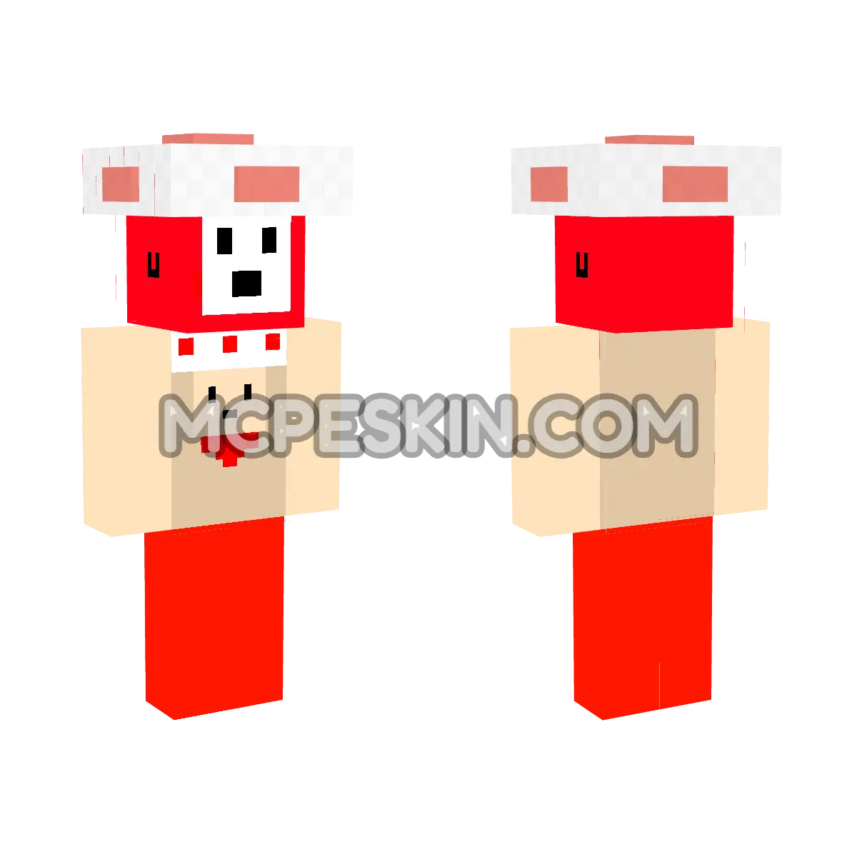 Toad 4D Minecraft Bedrock skin