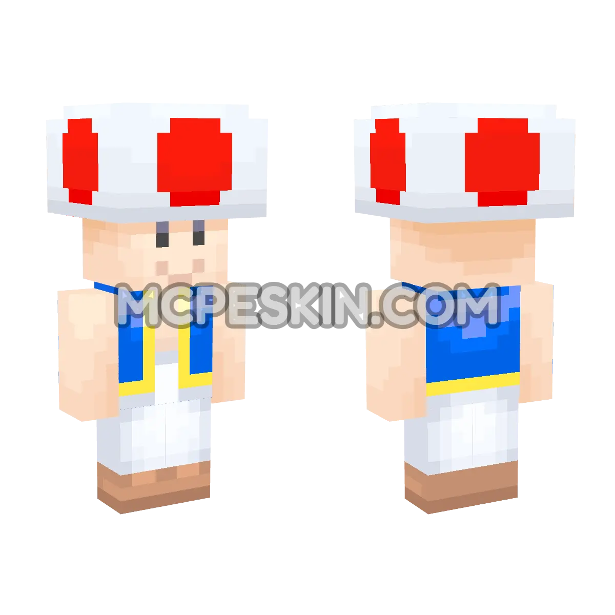 Toad 4D Minecraft Bedrock skin