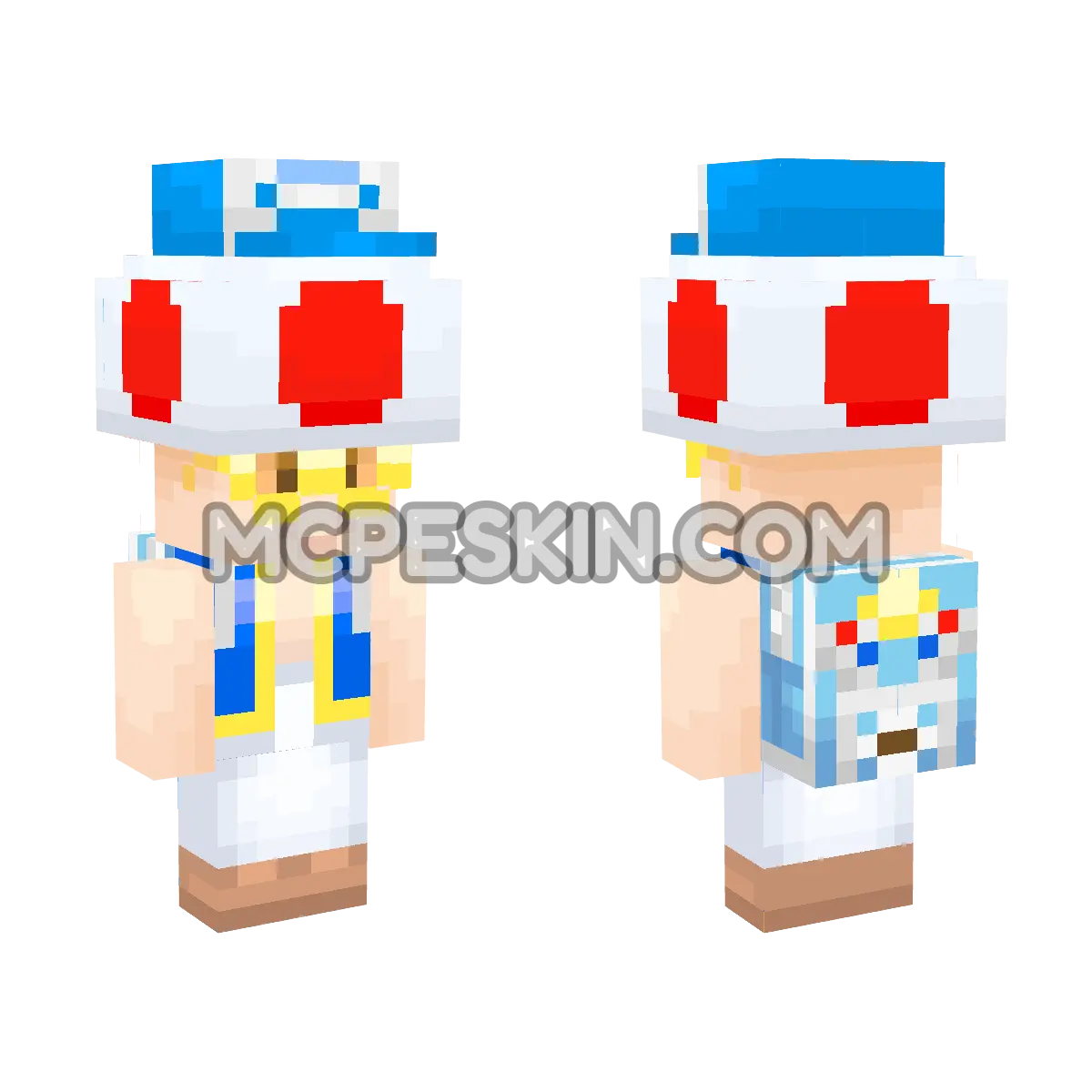 Toad (Tourist) 4D Minecraft Bedrock skin